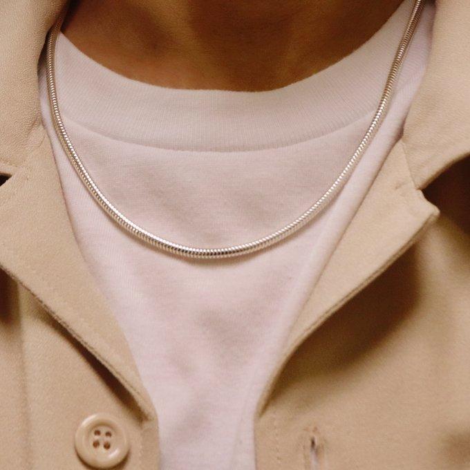 ペアにもなるボリュームスネークネックレス | 4枚目