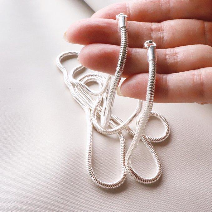 ペアにもなるボリュームスネークネックレス | 2枚目