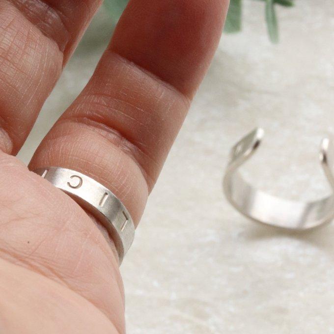 ペアにもなる馬蹄リング（刻印リング）幸運のホースシュー４ｍｍ幅 | 6枚目