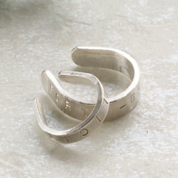 ペアにもなる馬蹄リング（刻印リング）幸運のホースシュー４ｍｍ幅 | 7枚目