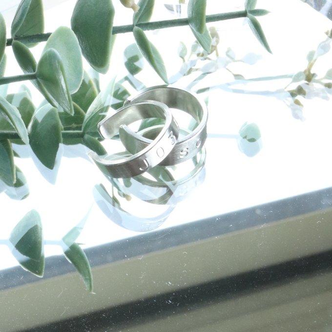 ペアにもなる馬蹄リング（刻印リング）幸運のホースシュー４ｍｍ幅 | 8枚目