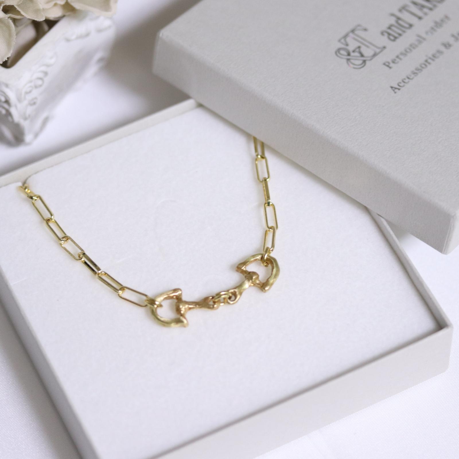 ハミネックレス（ゴールドカラー）